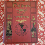Collier's World Atlas and Gazetteer -1939 PF Collier vintage hardcover
