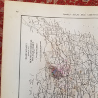 Collier's World Atlas and Gazetteer -1939 PF Collier vintage hardcover