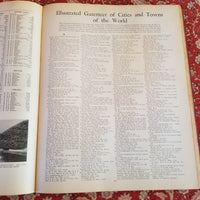 Collier's World Atlas and Gazetteer -1939 PF Collier vintage hardcover
