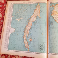 Collier's World Atlas and Gazetteer -1939 PF Collier vintage hardcover