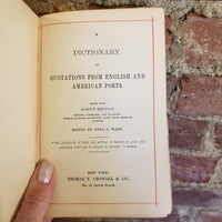 3 Antique Books Automatic Telephony Dictionary of Quotations in