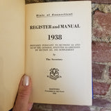 State of Connecticut Register and Manual, 1938 - Secretary of State vintage HB