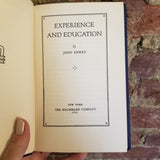 Experience and Education - John Dewey 1956 The Macmillan Co vintage HB