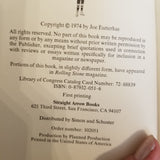 Nark! - Joe Eszterhas 1974 1st edition 1st Straight Arrow Books vintage HBDJ