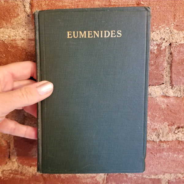 The Eumenides (The furies) of Aeschylus -  Aeschylus, Gilbert Murray 1925 Oxford University Press vintage HB