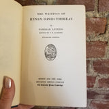 The Writings of Henry David Thoreau, Volume VI Familiar Letter Index - 1906 Houghton Mifflin and Co vintage HB6