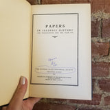 Papers in Illinois History and Transactions 1941 - Illinois State Historical Society -1943 State of Illinois vintage HB