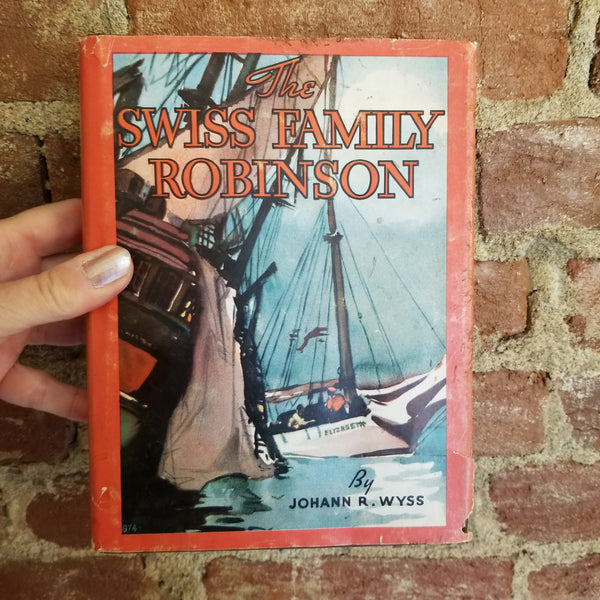 The Swiss Family Robinson - Johann David Wyss 1935 Whitman Publishing vintage HBDJ