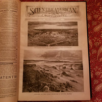 Scientific American Supplement Vol. XL July- December 1895 Munn & Co leatherbound  vintage HB