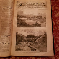 Scientific American Supplement Vol. XL July- December 1895 Munn & Co leatherbound  vintage HB