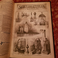 Scientific American Supplement Vol. XL July- December 1895 Munn & Co leatherbound  vintage HB