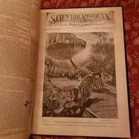 Scientific American Supplement Vol. XL July- December 1895 Munn & Co leatherbound  vintage HB