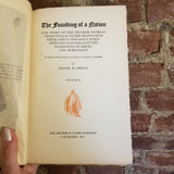 The Founding of a Nation: The Story of the Pilgrim Fathers Vol II- Frank M. Gregg 1915 Arthur H Clark Co vintage HB
