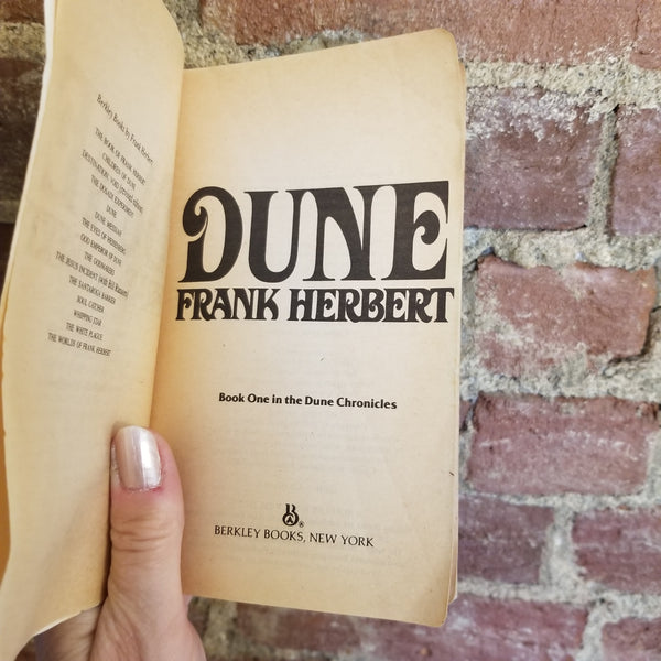 Dune - Frank Herbert - 1984 Berkley Books Vintage Paperback ...