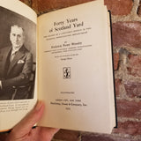 Forty Years of Scotland Yard: A Record of Lifetime’s Service in the Criminal Investigation Department - Frederick Porter Wensley 1933 Doubleday, Doran & Co vintage HB
