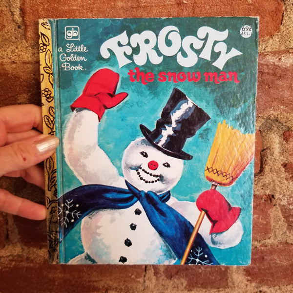Frosty The Snowman (A Little Golden Book) - Annie North Bedford 1979 Western Publishing Co vintage HB