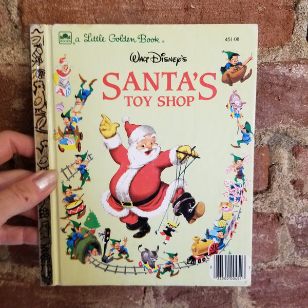 Walt Disney's Santa's Toy Shop (A Little Golden Book Classic)- Al Dempster vintage HB