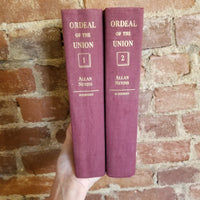 Ordeal of the Union, Vol 1 + 2- Allan Nevins 1947 Charles Scribners Sons vintage HB