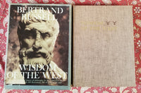 Wisdom of the West - Bertrand Russell 1959 Doubleday & Co vintage HB slipcase