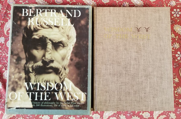 Wisdom of the West - Bertrand Russell 1959 Doubleday & Co vintage HB slipcase