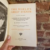 The World's Great Events Volume 4 Colonization & Discovery - Esther Singleton 1903 PF Collier vintage HB