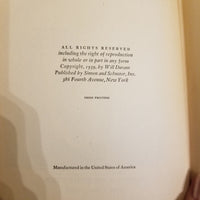 The Life of Greece: The Story of Civilization Series -Will Durant 1939 Simon & Schuster   vintage HB