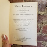 Reed's Word Lessons - Alonzo Reed 1890 Effingham Maynard & Co Publishers vintage HB