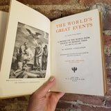 The World's Great Events Volume 2 Medieval - Esther Singleton 1903 PF Collier vintage HB