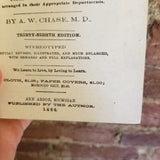 Dr. Chase's Recipes: Or, Information for Everybody- Alvin Wood Chase 1866 Facsimile HB