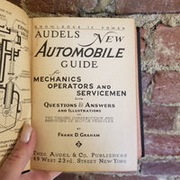 Audels New Automobile Guide for Mechanics, Operators and Servicemen - Frank Graham 1963 Theo Audel & Co vintage HB