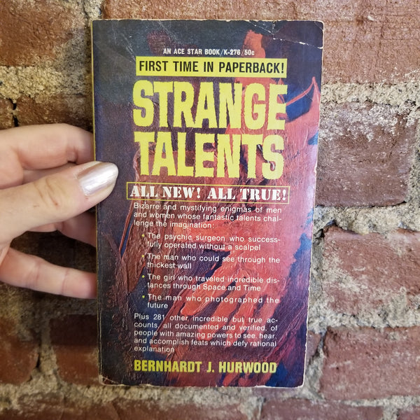 Strange Talents - Bernhardt J. Hurwood 1967 Ace Books vintage PB