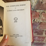 The Complete Poems of Robert Louis Stevenson: A Child's Garden of Verses, Underwoods, - Robert Louis Stevenson 1923 Charles Scribner's Sons vintage HB