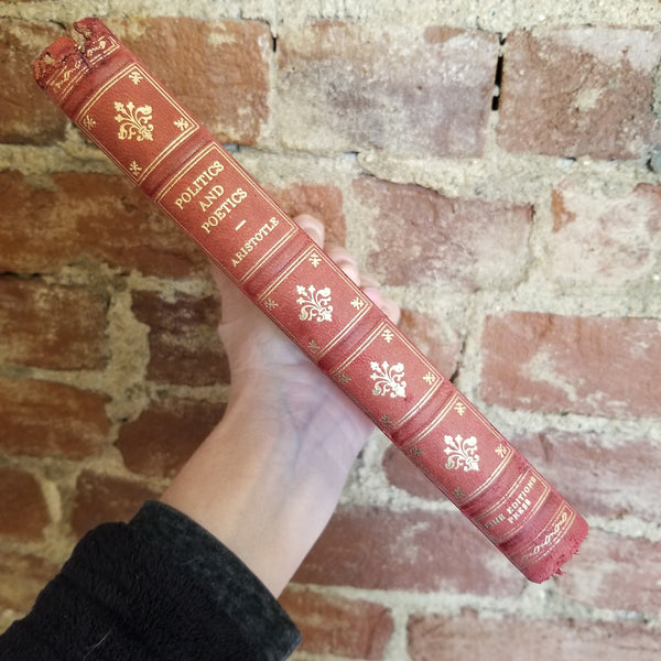 Politics and Poetics - Aristotle, Benjamin Jowett - 1952 Fine Editions Press vintage HB