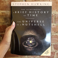 The Illustrated A Brief History Of Time / The Universe In A Nutshell By Stephen Hawking (Good Condition)
