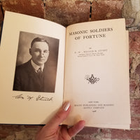 Masonic Soldiers of Fortune- William M. Stuart 1928 Macoy Publishing and Masonic Supply Co. vintage HB