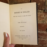 Macaulay’s History of England - Volumes 2,3,4 only-Lord Macaulay 1897 Longman's, Green & Co vintage HB