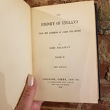 Macaulay’s History of England - Volumes 2,3,4 only-Lord Macaulay 1897 Longman's, Green & Co vintage HB