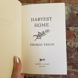 Harvest Home - Thomas Tryon 1973 Alfred A knopf vintage BCE HBDJ