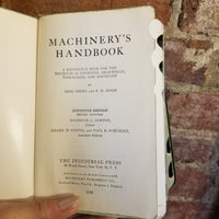 Machinery's Handbook - Erik Oberg 1959 The Industrial Press vintage HB