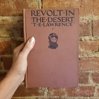 Revolt in the Desert - T.E. Lawrence 1927 George H Doran Co vintage HB Map