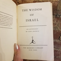 The Wisdom of Israel An Anthology- Lewis Browne 1945 Modern Library vintage HB