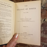 The Balance of Power, European History 1715-1789 - Arthur Hassall 1907 The Macmillan Co vintage HB