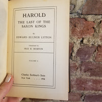 Harold: The Last of the Saxon Kings Vol 1 only - Edward Bulwer-Lytton 1903 Charles Scribner's Sons vintage HB