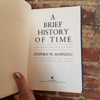 A Brief History of Time - Stephen Hawking 1988 Bantam Books vintage HBDJ