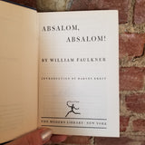 Absalom, Absalom! - William Faulkner 1951 The Modern Library vintage hardback