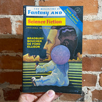 McGillahee's Brat - Ray Bradbury - Jan. 1972 - Fantasy and Science Fiction Magazine - Ron Walotsky Cover