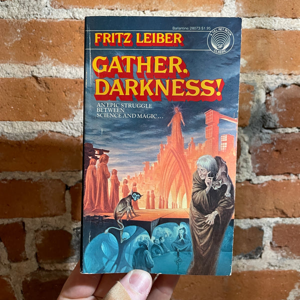 Gather, Darkness! - Fritz Leiber - 1975 Del Rey Paperback - Darrell K. Sweet Cover