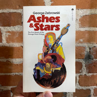 Ashes & Stars - George Zebrowski - 1977 Ace Books Paperback - Bob Pepper Cover