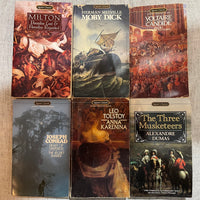 Signet Classics Paperback Six Book Bundle - Tolstoy, Conrad, Milton, Dumas, Voltaire, and Melville