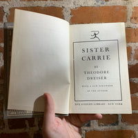 Sister Carrie - Theodore Dreiser (Green Modern Library Hardback Edition)